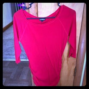 Slouchy/scrunch side top